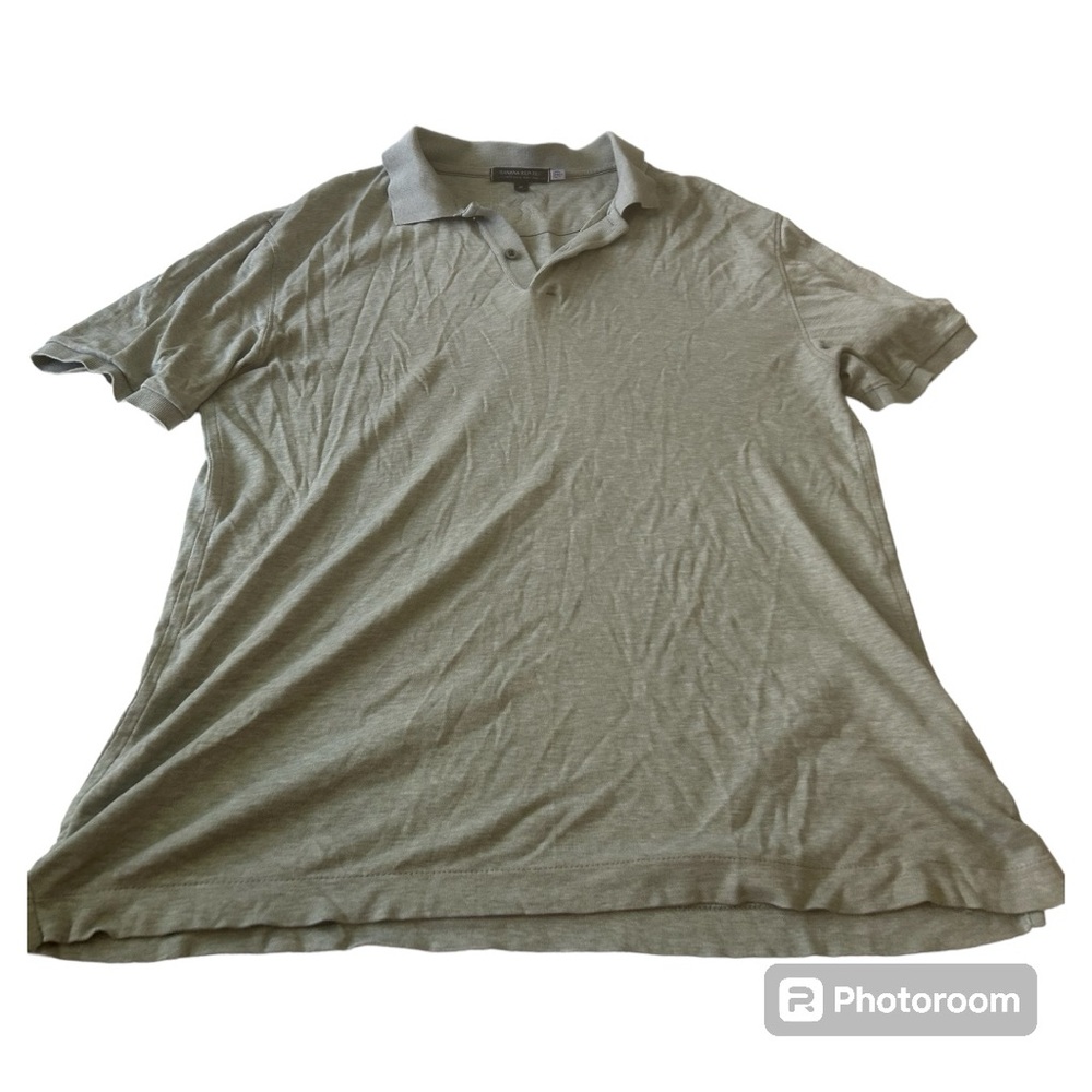 Banana republic light green luxury touch performance short sleeve polo
